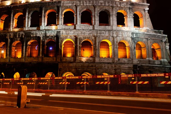 Colosseum Night Time Capital Italy Rome — Stock Photo, Image