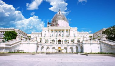 ABD Kongre Binası yenileniyor, Washington DC, ABD, takriben Mayıs 2015