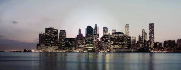 Manhattan Skyline Nueva York Alrededor Mayo 2015 — Foto de Stock