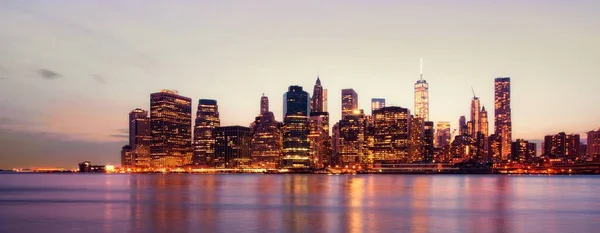 Manhattan Skyline Nueva York Alrededor Mayo 2015 — Foto de Stock