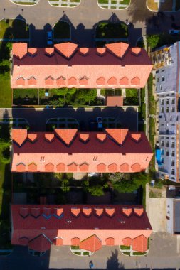 Moğolistan 'ın başkenti Ulaanbaatar' ın havadan görünüşü, yaklaşık Haziran 2019