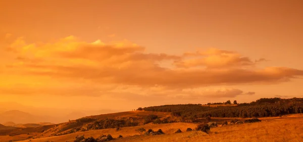 Prachtige Kleurrijke Lucht Boven Malolotja National Park Zuid Afrika — Stockfoto