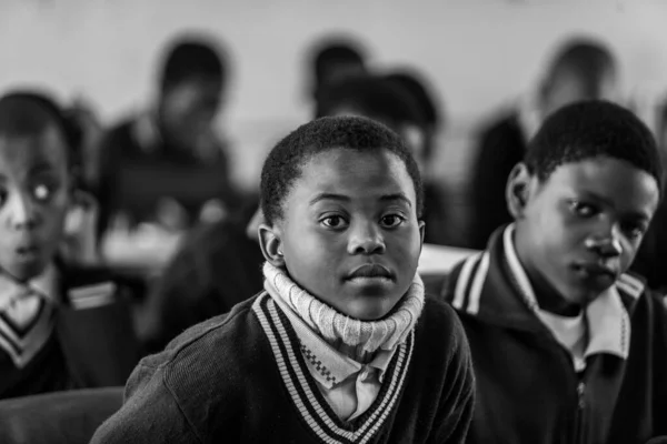 Piggs Peak Swaziland July 2008 확인되지 학생들 Nazarene Mission School — 스톡 사진