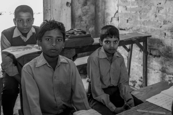 Raxaul India November 2013 Unidentified Indian Children Local School Circa — стоковое фото