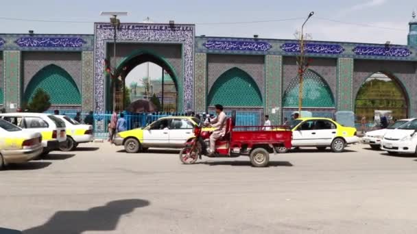 Tráfego Rua Mazar Sharif Afeganistão Norte Abril 2018 — Vídeo de Stock