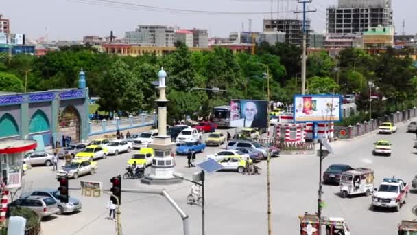 Street Traffic Mazar Sharif North Afghanistan 2019 — Stock Video