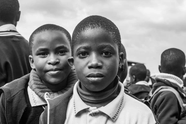 Unidentified Swazi Children July 2008 Nazarene Mission School Piggs Peak — Stock Photo, Image