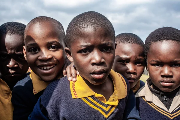 2008 스와질란드 피크에 나자렛 학교에서 확인되지 스와지 자녀들 — 스톡 사진