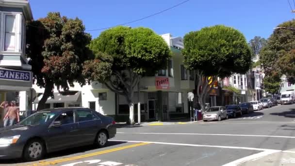 Street Kohtaus Glen Parkin Alueella San Franciscossa Kaliforniassa Noin Lokakuu — kuvapankkivideo