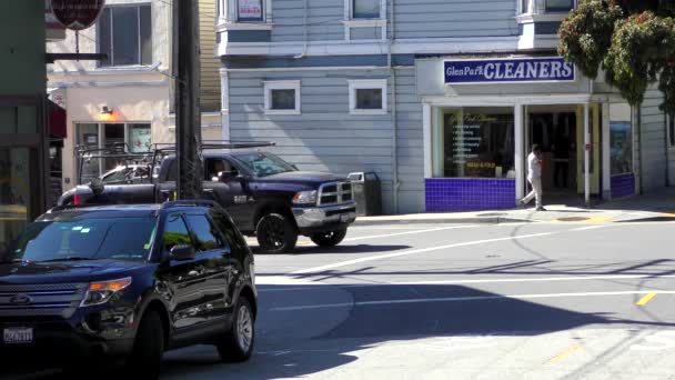 Street Scene Glen Park Szomszédságában San Francisco Kalifornia Körülbelül Október — Stock videók