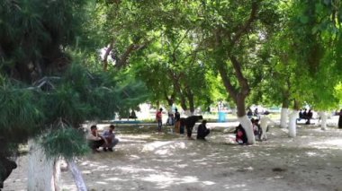 2018 'de Mazar-i-Şerif, Kuzey Afganistan' daki kimliği belirsiz Afgan halkı