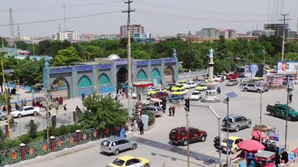Orang Afghanistan Tak Dikenal Masjid Biru Mazar Sharif Afghanistan Utara — Stok Video
