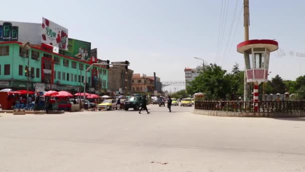 Tráfico Urbano Mazar Sharif Norte Afganistán 2019 — Vídeo de stock