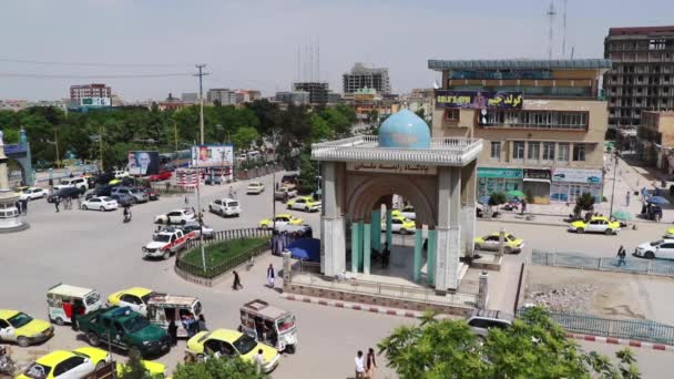 Tráfico Urbano Mazar Sharif Norte Afganistán 2019 — Vídeo de stock