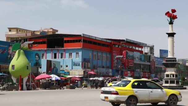 Tráfego Rua Mazar Sharif Afeganistão Norte 2019 — Vídeo de Stock