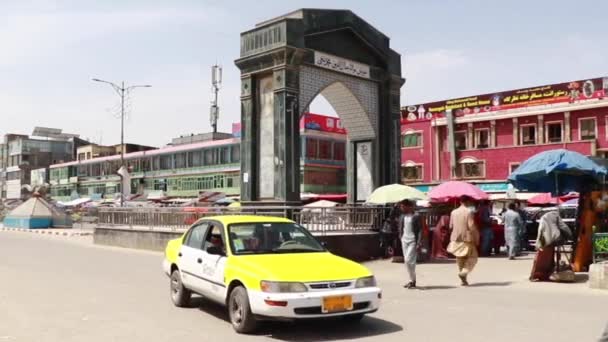 Lalu Lintas Jalan Mazar Sharif Afghanistan Utara Pada Tahun 2019 — Stok Video