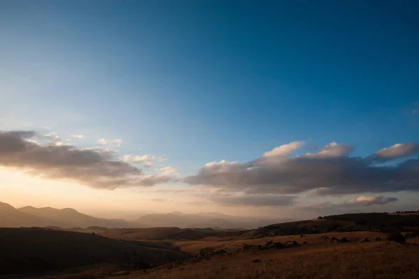 Prachtige Kleurrijke Lucht Boven Malolotja National Park Zuid Afrika — Stockfoto