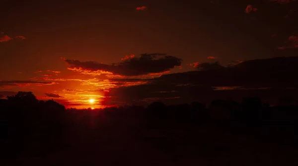 Hermoso Atardecer Sobre Mar —  Fotos de Stock