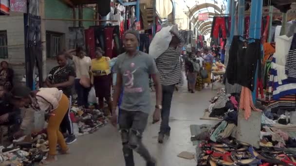 Personas Identificadas Mercado Lusaka Capital Zambia África Del Sur 2020 — Vídeo de stock