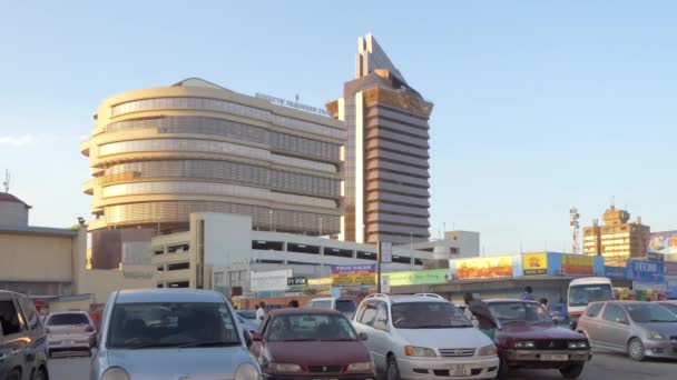 Parkplatz Hilton Garden Inn Society Business Park Lusaka Der Hauptstadt — Stockvideo