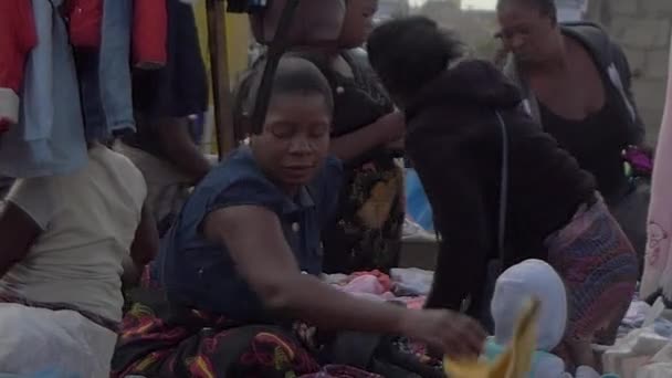 Неизвестные Рынке Лусаке Столице Замбии Южная Африка 2020 — стоковое видео