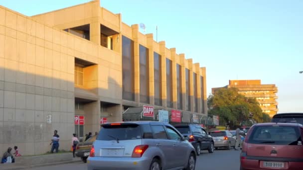 Straatverkeer Lusaka Hoofdstad Van Zambia Zuidelijk Afrika 2020 — Stockvideo