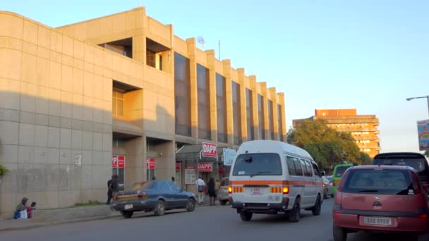 Utcai Forgalom Lusakában Zambia Fővárosában Dél Afrikában 2020 — Stock videók