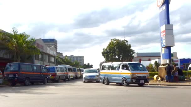 Straatverkeer Lusaka Hoofdstad Van Zambia Zuidelijk Afrika 2020 — Stockvideo