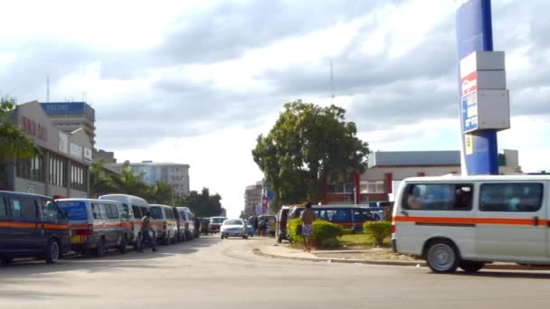 Straatverkeer Lusaka Hoofdstad Van Zambia Zuidelijk Afrika 2020 — Stockvideo