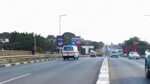 Straßenverkehr Lusaka Der Hauptstadt Sambias Südlichen Afrika 2020 — Stockvideo