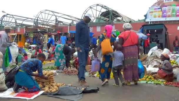 Уличные Торговцы Лусаке Столице Замбии Южная Африка 2020 — стоковое видео