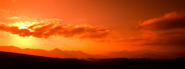 Zonsondergang Boven Het Malolotja Natuurreservaat Swaziland — Stockfoto