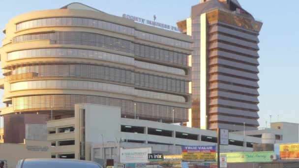 Parkplatz Hilton Garden Inn Society Business Park Lusaka Der Hauptstadt — Stockvideo