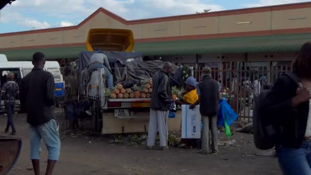 Ongeïdentificeerde Personen Lusaka Hoofdstad Van Zambia Zuidelijk Afrika 2020 — Stockvideo