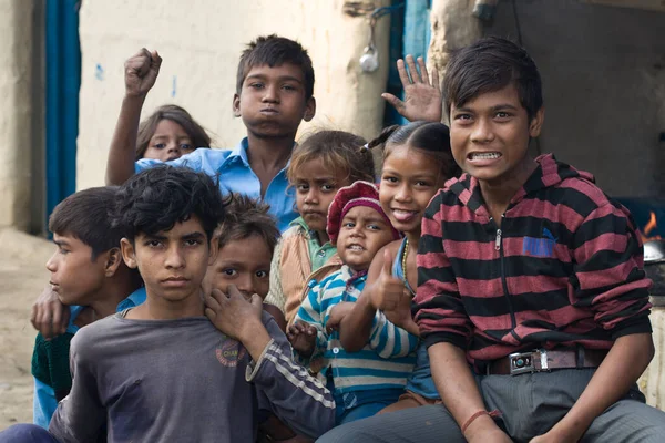 Raxaul India Unidentified Indian Children Street Circa November 2013 Raxaul — Stock Photo, Image