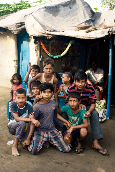 Raxaul India Unidentified Indian Children Street Circa November 2013 Raxaul — Stock Photo, Image