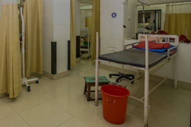 Raxaul, Bihar Eyaleti, Hindistan 'da bir kırsal hastanede, Kasım 2013 dolaylarında.