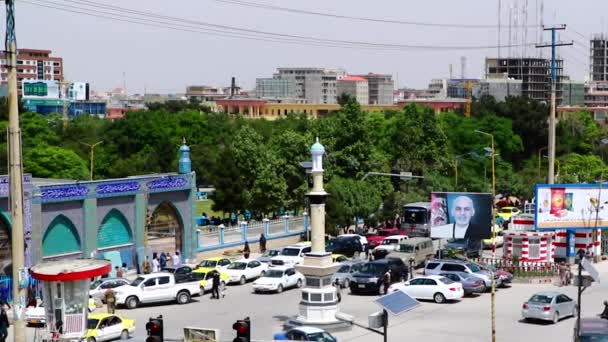 2019 Mazar Şerif Kuzey Afganistan Sokak Trafiği — Stok video