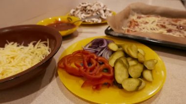 Pizza yapma. 4 k Uhd timelapse