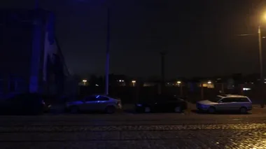 Gece şehir. 4k Uhd