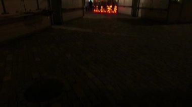 Noel adil piyasa. Riga, Letonya, Aralık 2016. 4k Uhd