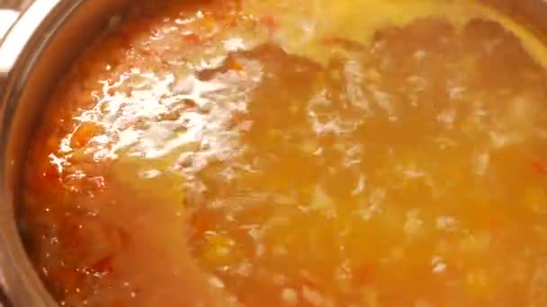 수프 고기 공입니다. 4k Uhd — 비디오