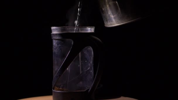 Slow Motion coffee brewing — Stock Video