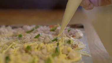 Chef pasta dekorasyon mutfak