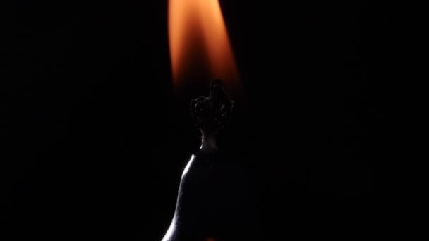 Καίγοντας κερί κοντά επάνω — Αρχείο Βίντεο