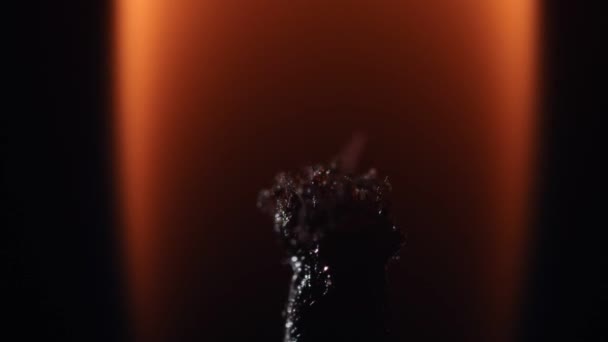 Burning candle close up — Stock Video