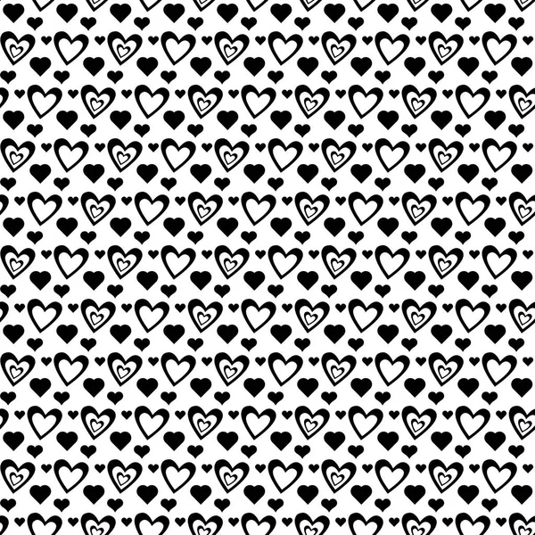 Seamless Hearts Pattern — Stock Vector