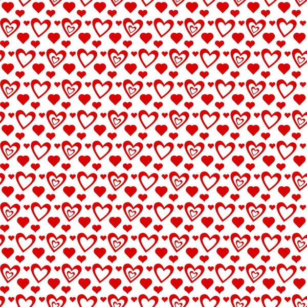 Seamless Hearts Pattern — Stock Vector