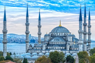 The Blue Mosque, (Sultanahmet Camii), Istanbul, Turkey. clipart