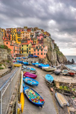 Manarola, Cinque Terre Milli Parkı, Liguria, İtalya